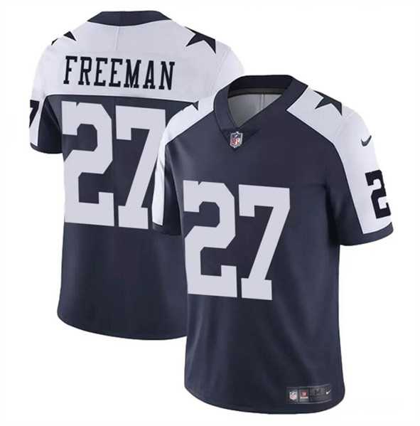 Youth Dallas Cowboys #27 Royce Freeman Navy White Thnaksgiving Vapor Untouchable Limited Stitched Jersey Dzhi->youth nfl jersey->Youth Jersey